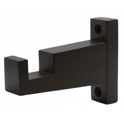 Luxe Rectangle Wood Bracket for Rectangular Rod