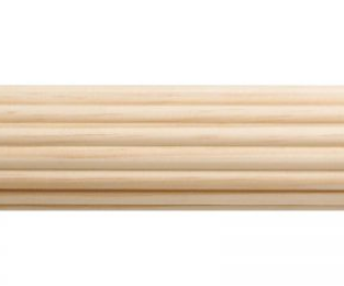 DH RP12-004 Reeded  1-3/8" Pole, 4ft Length (48")