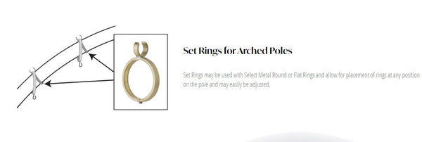 Select Metal Continuous Curved Arched Pole, Up to 16ft Length