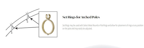 Select Metal Continuous Curved Arched Pole, Up to 12ft Length