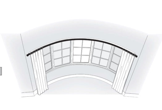 Select Metal Continuous Curved Arched Pole, Up to 16ft Length