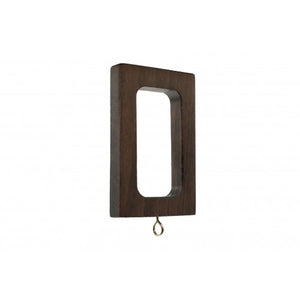 Luxe Rectangle Wood Ring for Rectangular Rod