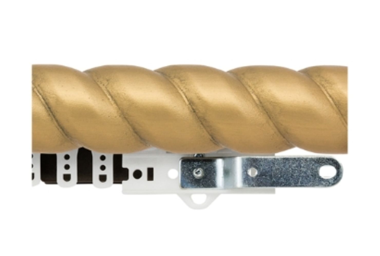 DH RT175TRAV 1-3/4" Dia Carved Rope Twist Wood Pole up to 92" Lengths Traverse