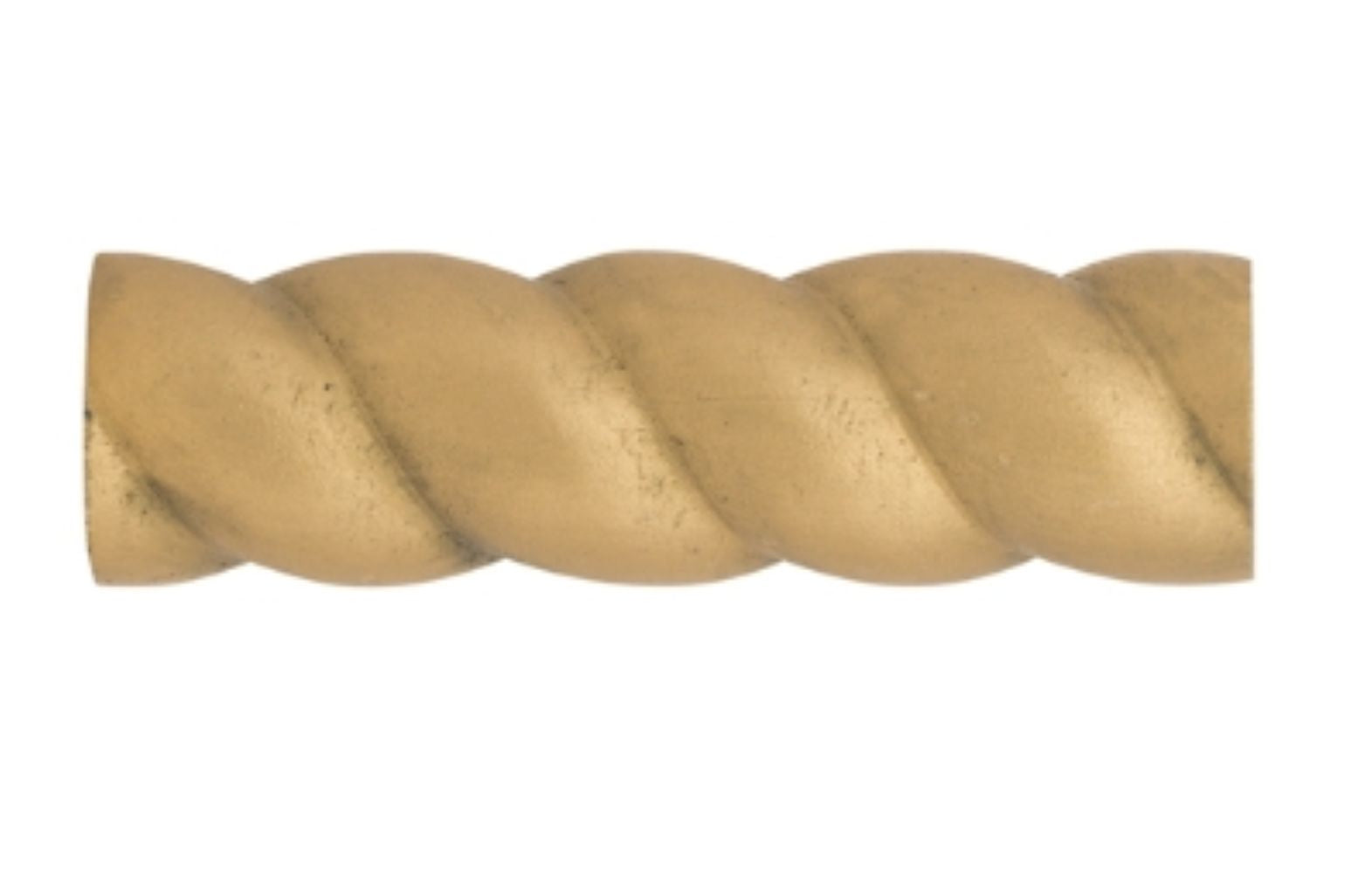 DH RT175 1-3/4" Dia Carved Rope Twist Wood Pole up to 92" Lengths