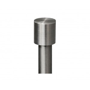 Smooth End Cap Finials for 1/2" Diameter Cafe Curtain Rods (Pair)