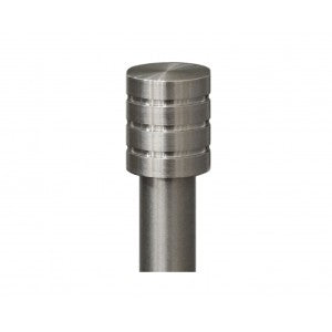 Grooved End Cap Finial Set of 2 for 1/2" Diameter Cafe Curtain Rods (Pair)
