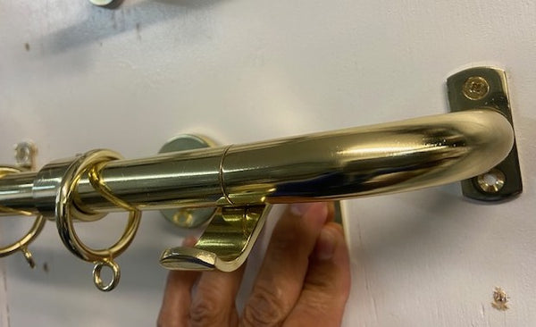 Hawthorne Vertical Traverse Bracket for 3/4" Dia Cafe Rod