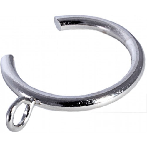 C-Style Bypass Drapery Rings with Eyelet for 1-1/8" Diameter Rods