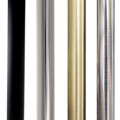 1-1/8" Diameter Metal Drapery Rod – Custom Cut to Length | Up to 72" Length