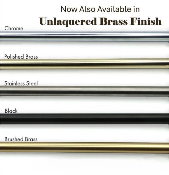 1/2 inch cafe curtain rod in brushed brass
48 inch metal cafe curtain rod for kitchen window
1/2 inch cafe rod for bathroom curtain
decorative metal cafe curtain rod
1/2 inch curtain rod with cafe curtain rings
designer cafe curtain hardware for small windows