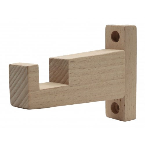 Luxe Rectangle Wood Bracket for Rectangular Rod