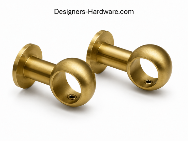 Sash Bracket for 1/2" Cafe Curtain Rods | Wall Mount | Kitchen Dining Small Windows
