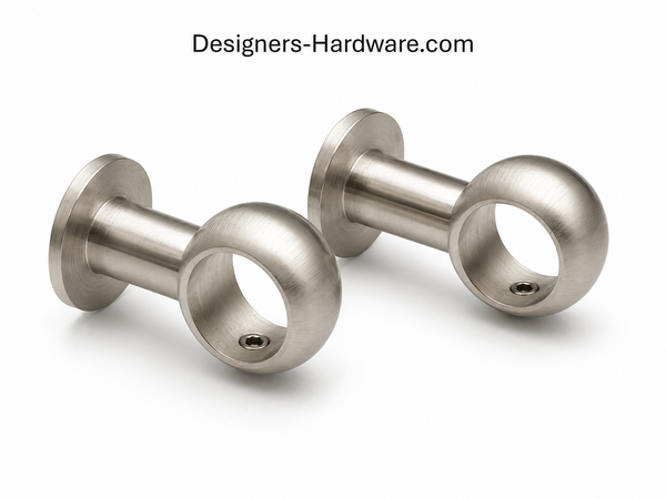 Sash Bracket for 1/2" Cafe Curtain Rods | Wall Mount | Kitchen Dining Small Windows