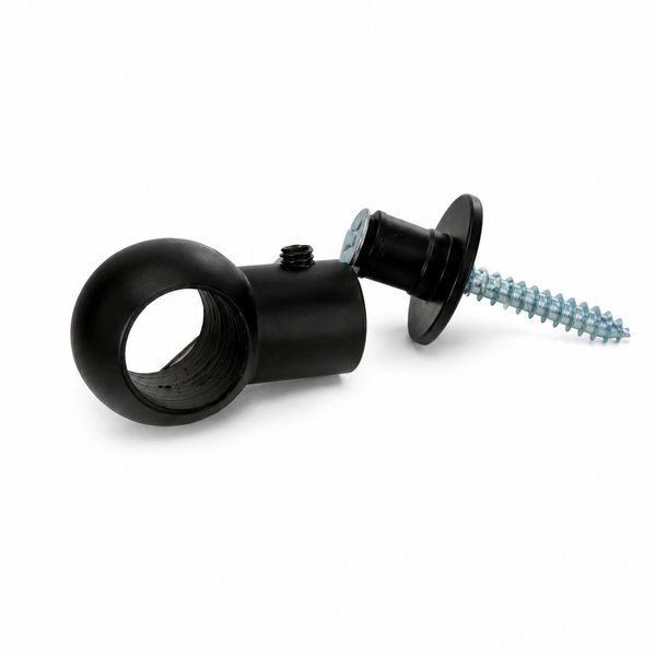 Sash Bracket for 1/2" Cafe Curtain Rods | Wall Mount | Kitchen Dining Small Windows