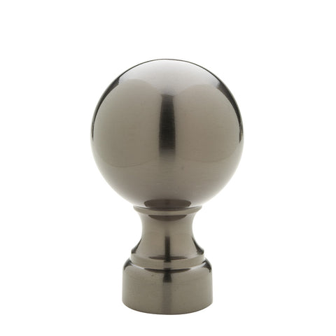 Ball finial for 1-3/16" metal pole, each.