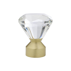 Solitaire Crystal finial for 1-3/16" pole, each.