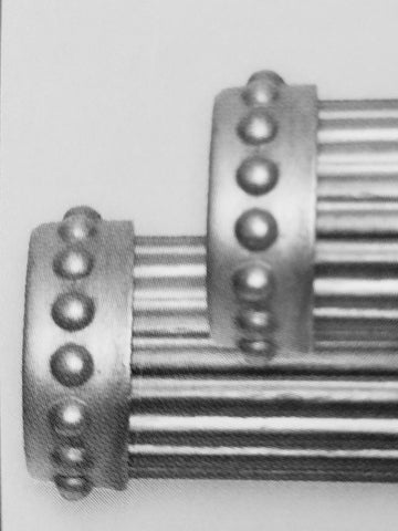Beaded Endcaps for 1-3/4" Wood poles, pair.