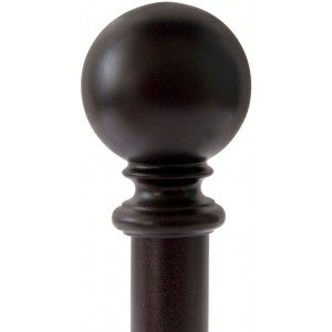 Ball Finial for 1-1/2" Iron Pole, each.
