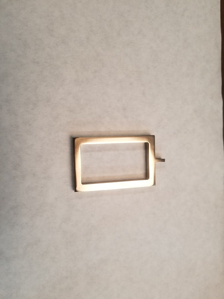 Acrylic/Metal Ring for Rectangular Rod, each.