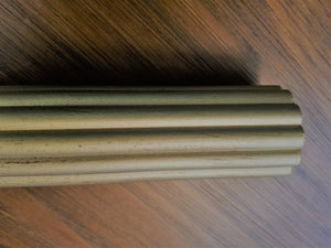 2-1/4" Reeded wood pole, 8' length, each.