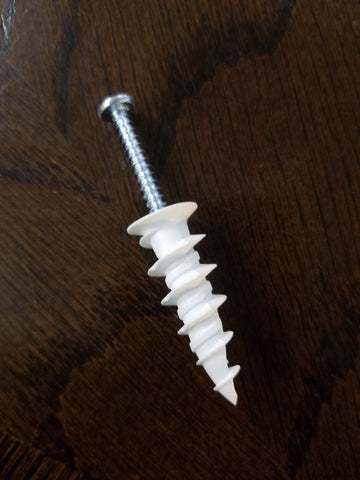 Walldriller, nylon, #8LN plus screw, box of 100.